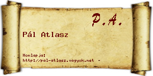 Pál Atlasz névjegykártya
